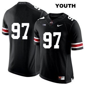 Youth NCAA Ohio State Buckeyes Nick Bosa #97 College Stitched No Name Authentic Nike White Number Black Football Jersey IA20O03NC